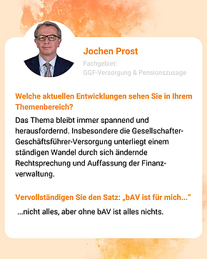 Jochen Prost - Dozent Betriebswirt bAV FH